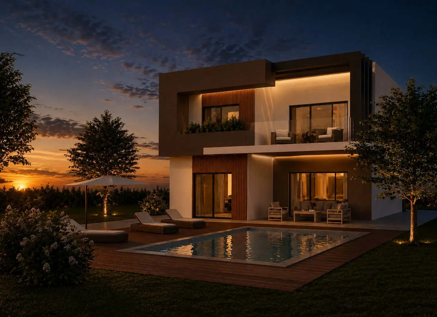 Moradia T4 Moderna em Pedra e Madeira — imagem 3